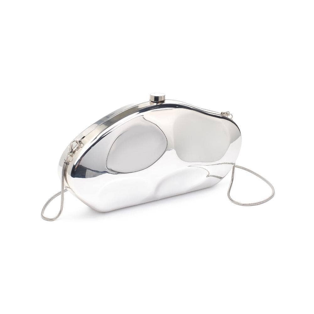 Urban Expressions Silver Metallic Clutch Wristlet